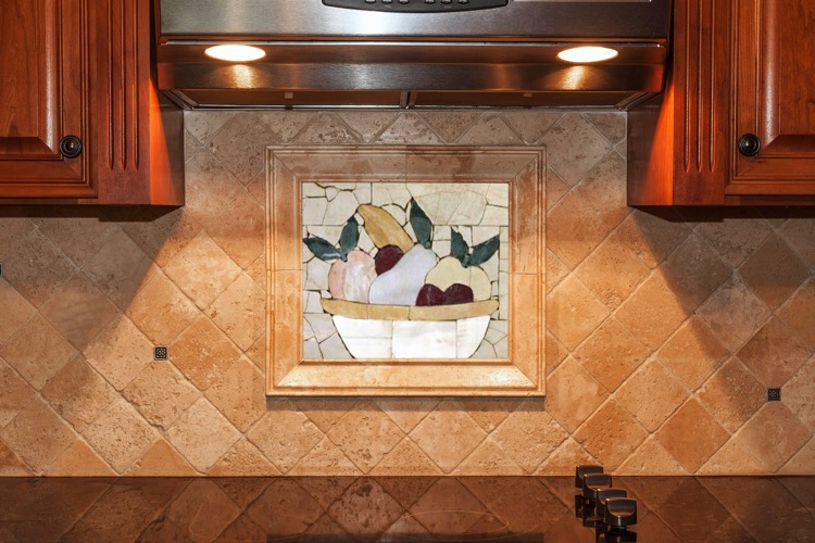 Handmade Kitchen Mosaic Backsplash Design by Mosaics Lab