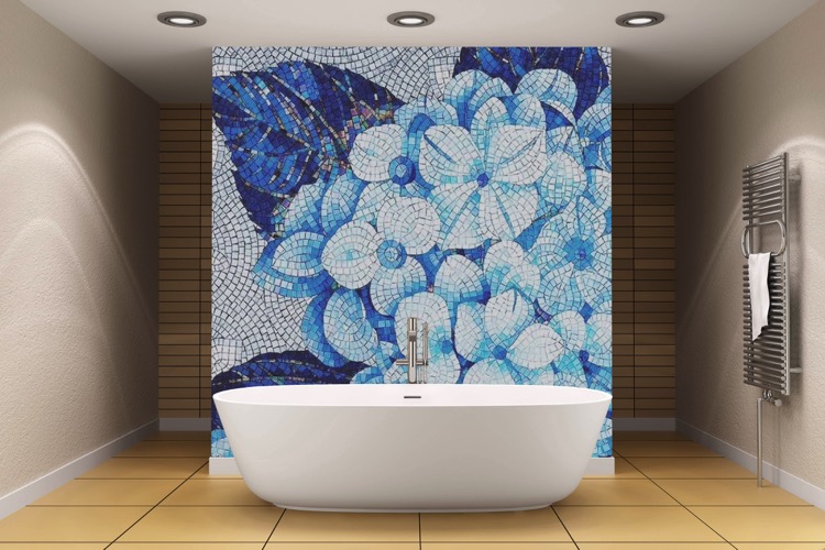 Handmade Bathroom Mosaic Design by Mosaics Lab