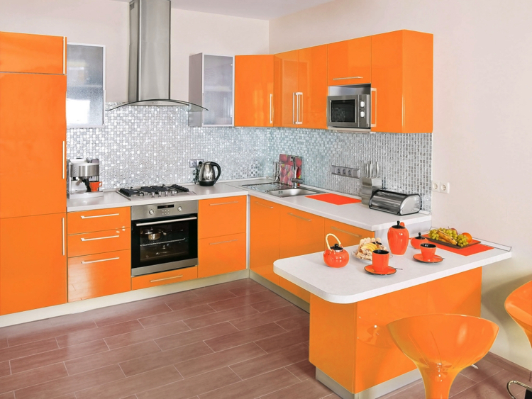 Beautiful orange adds freshness to your interiors.