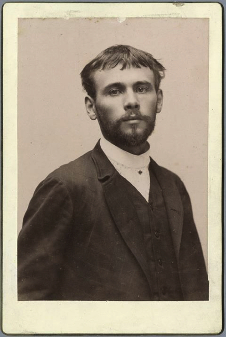 The photograph of Gustav Klimt
