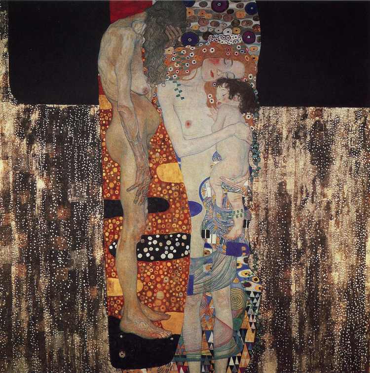 The three ages of woman artwork by Gustav Klimt