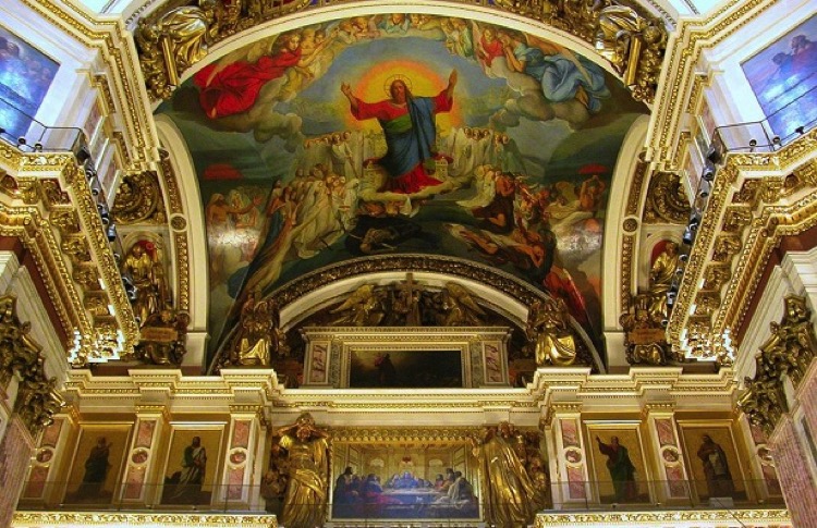 St. Isaacs Cathedral, St. Petersburg, Russia Mosaic frescos