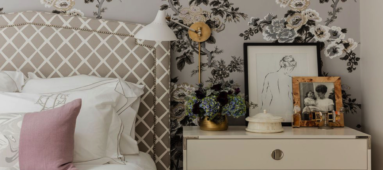 A small artwork by the side bed can lift the mood of a room and inspire you.