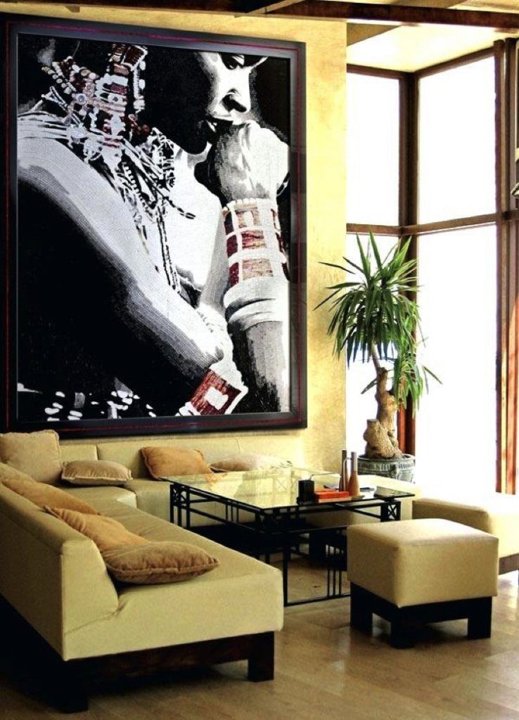 Modern Mosaic artwork of a black woman tells an amazing story.