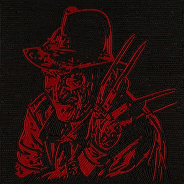Freddy Krueger Mosaic artwork by Jason Mecier.