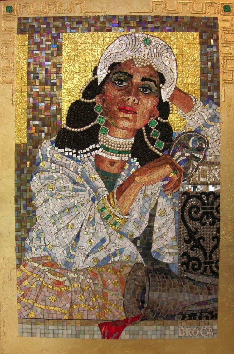 Queen Esther Revealing Her True Identity by Lilian Broca.