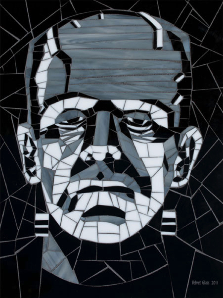 Frankenstein Mosaic Artwork by Velvet Glass.