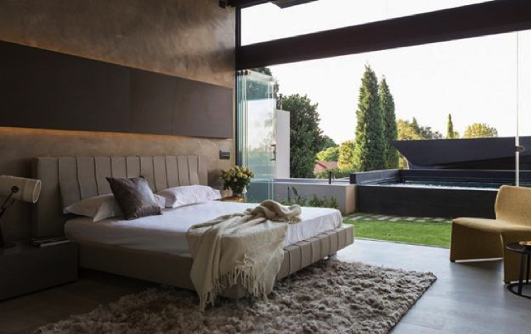 Perfectly used bedroom color pattern according to Feng Shui ancient science.