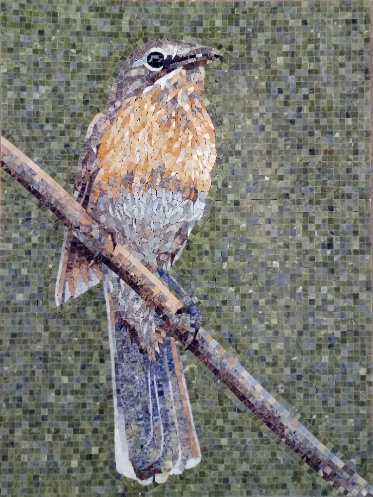 Elegant floral mosaic…Mosaics Artwork — Copyright © Mosaics Lab