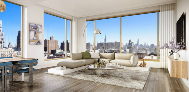 Interior space designed by Lenny Kravitz.