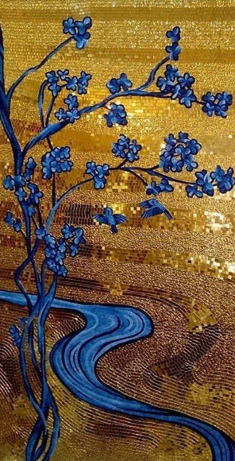 A modern handmade mosaic artwork by mosaics lab
