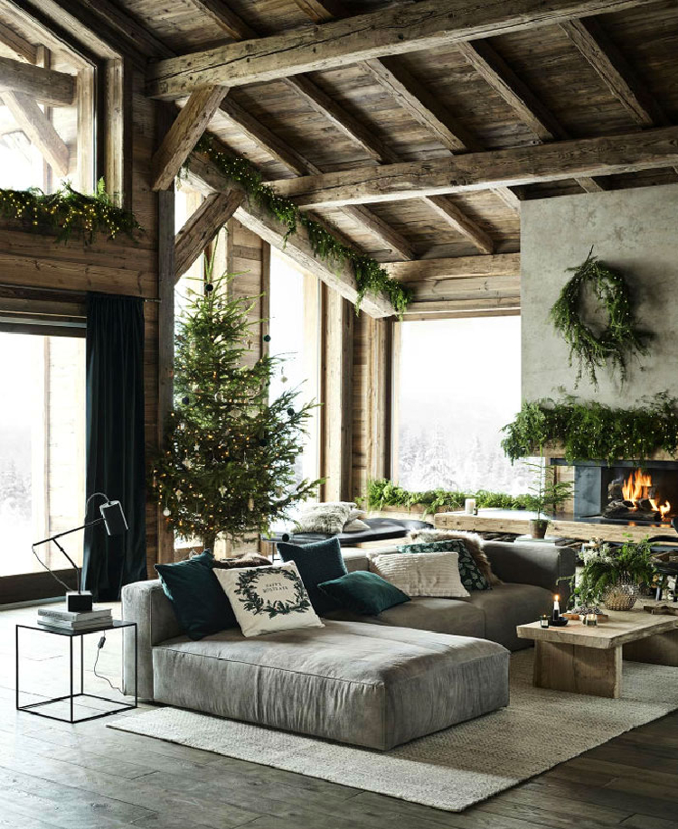 Dark timber beams as home decor and beautiful home accent