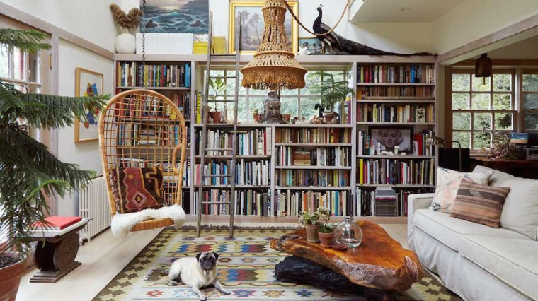 Maximalism interior design living room