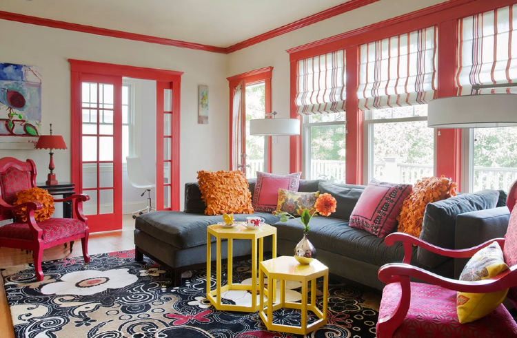 Bold colors make a beautiful interiors. | Mosaics Lab