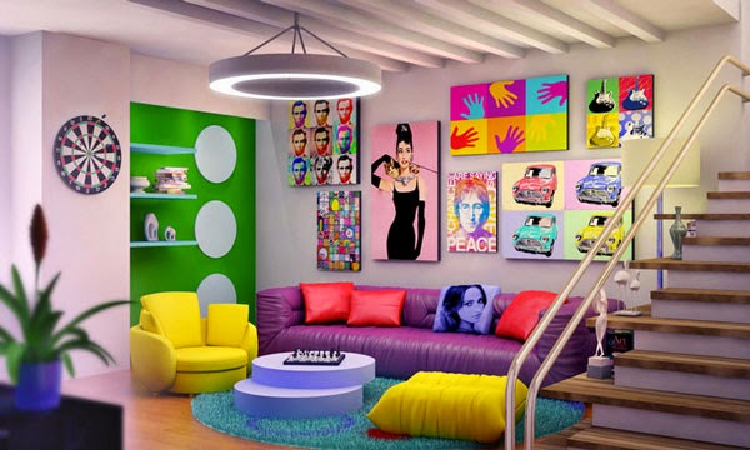 Colorful living room | Mosaics Lab