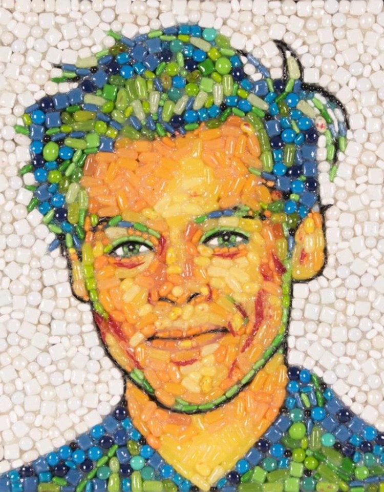 Harry Styles mosaic artwork by Jason Mecier.