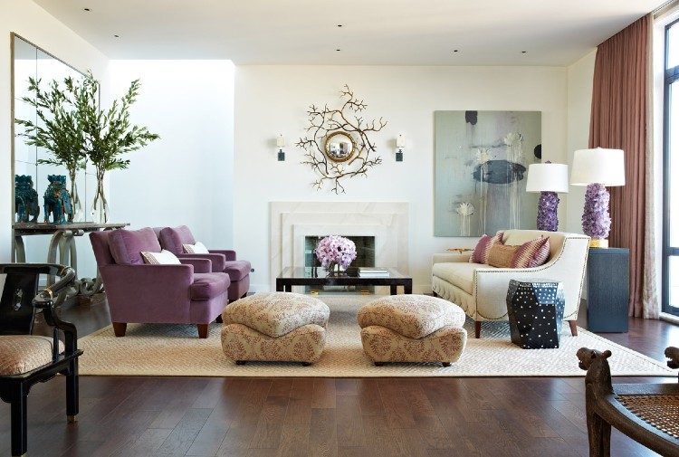 Balanced living room interiors