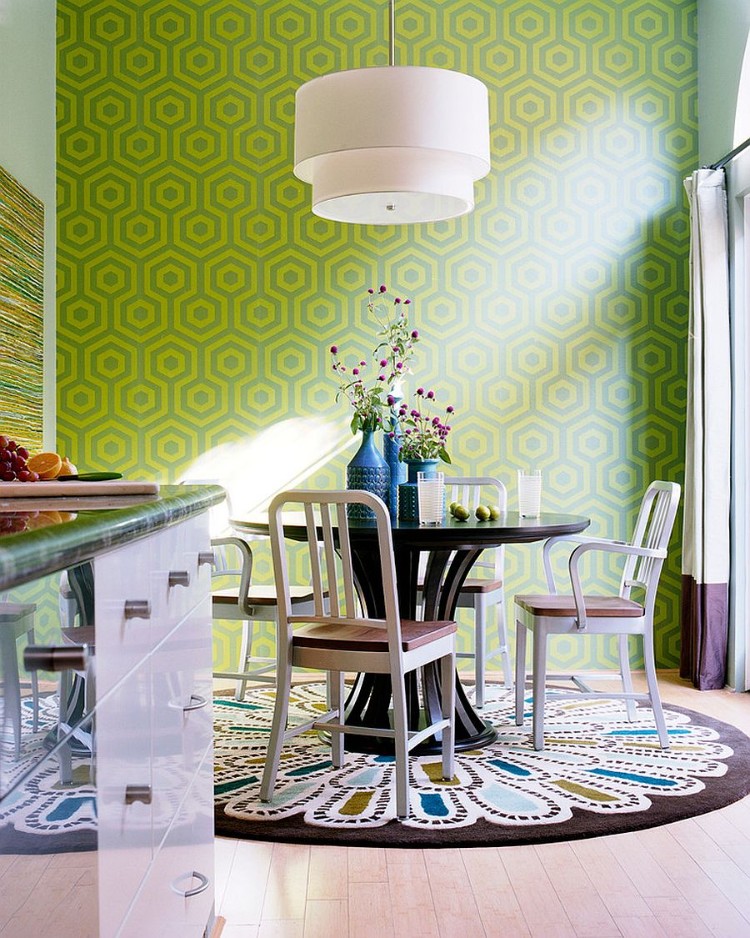 Rug in a small space makes it look bigger