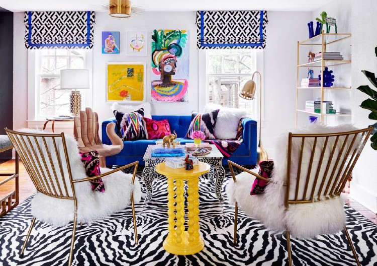 Maximal and animal print make a gorgeous interior design.