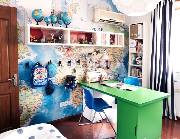 Surround your office with travel souvenirs