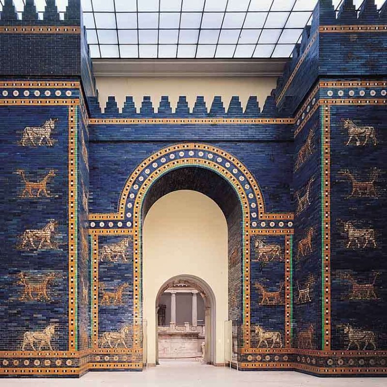 Beautiful animalistic motifs on the Ishtar Gate.
