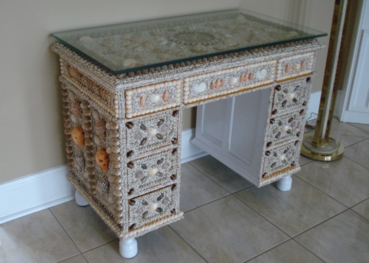 Gorgeous mosaic art office furniture. 