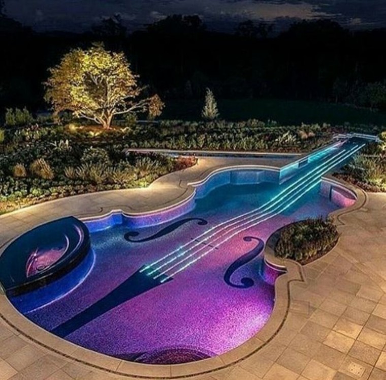 amazing colorful pool design