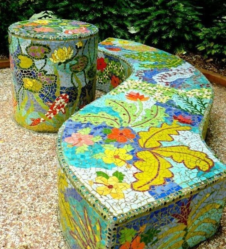 Beautiful Garden Mosaic Artwork