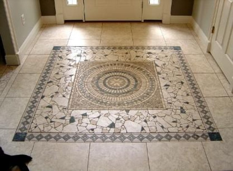 Floor mosaic inlay 