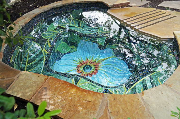 Gorgeous floral mosaic artwork and design