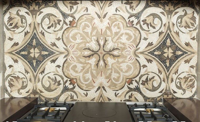 Sophisticated Mosaic Pattern for a backsplash.