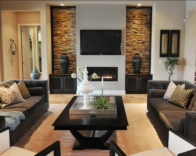 Contemporary living room design.