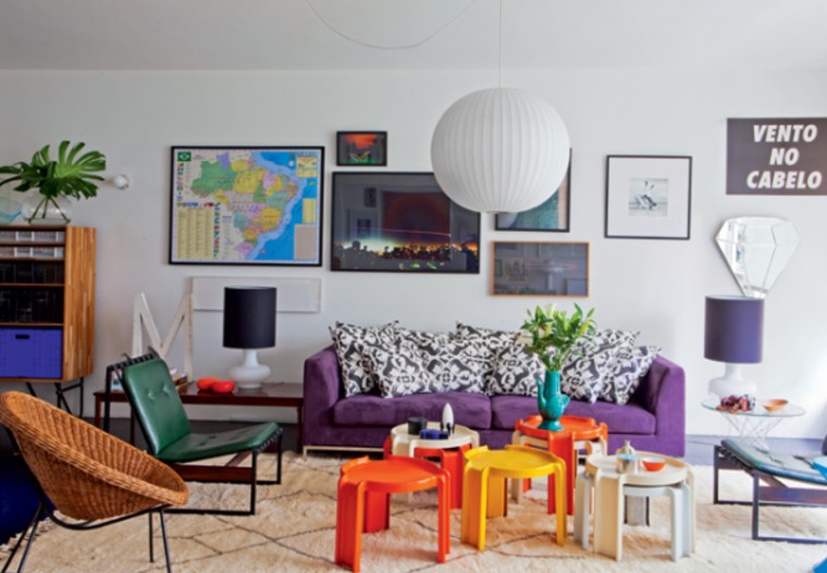 colorful contemporary interiors.