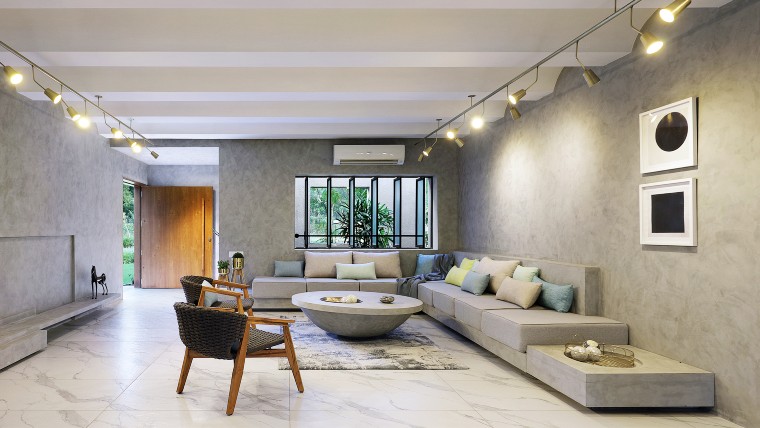 Modern Interiors with primary colors