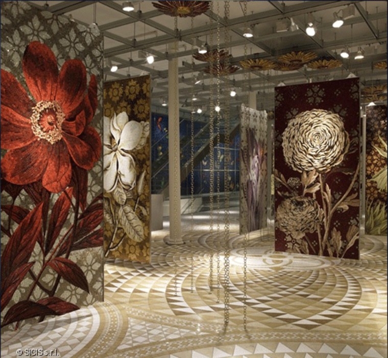 Stunning floor mosaic tiles