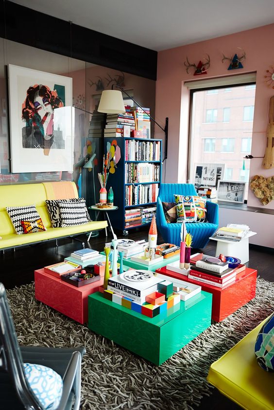 Maximal and colorful Interiors. Interior Design inspiration by Mosaics Lab
