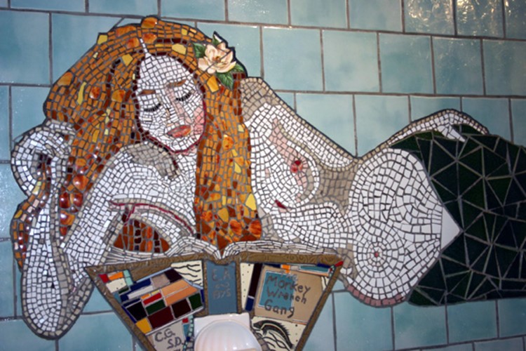 Mermaid Mosaic Artwork created by Char Green and Sarah Dorrance.