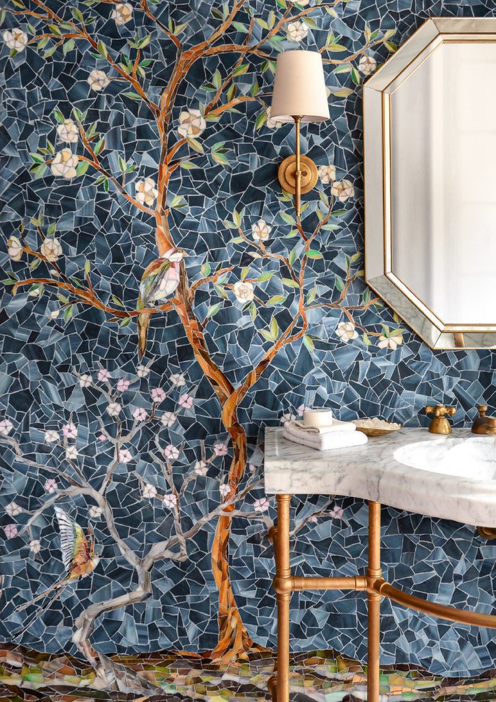 Gorgeous Mosaic wall decor. Mosaic Design inspiration by Mosaics Lab.