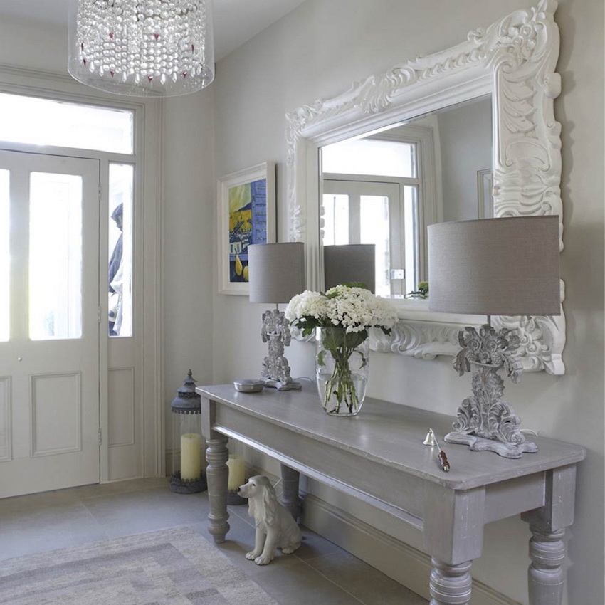Best place for a mirror. Interior Design inspiration by Mosaics Lab