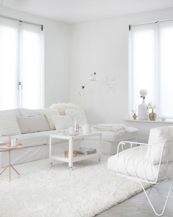 All white interiors. Interior Design inspiration by Mosaics Lab