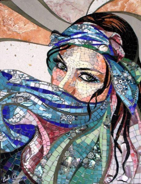 Beautiful mosaic design by Carole Choucair | Mosaic art inspiration by Mosaics Lab