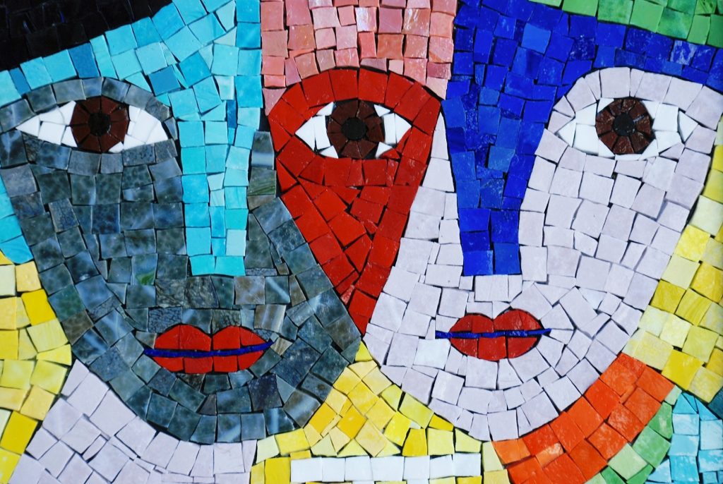 Gemini mosaic, Gorgeous Mosaic Artwork | Mosaic Design Inspiration by Mosaics Lab