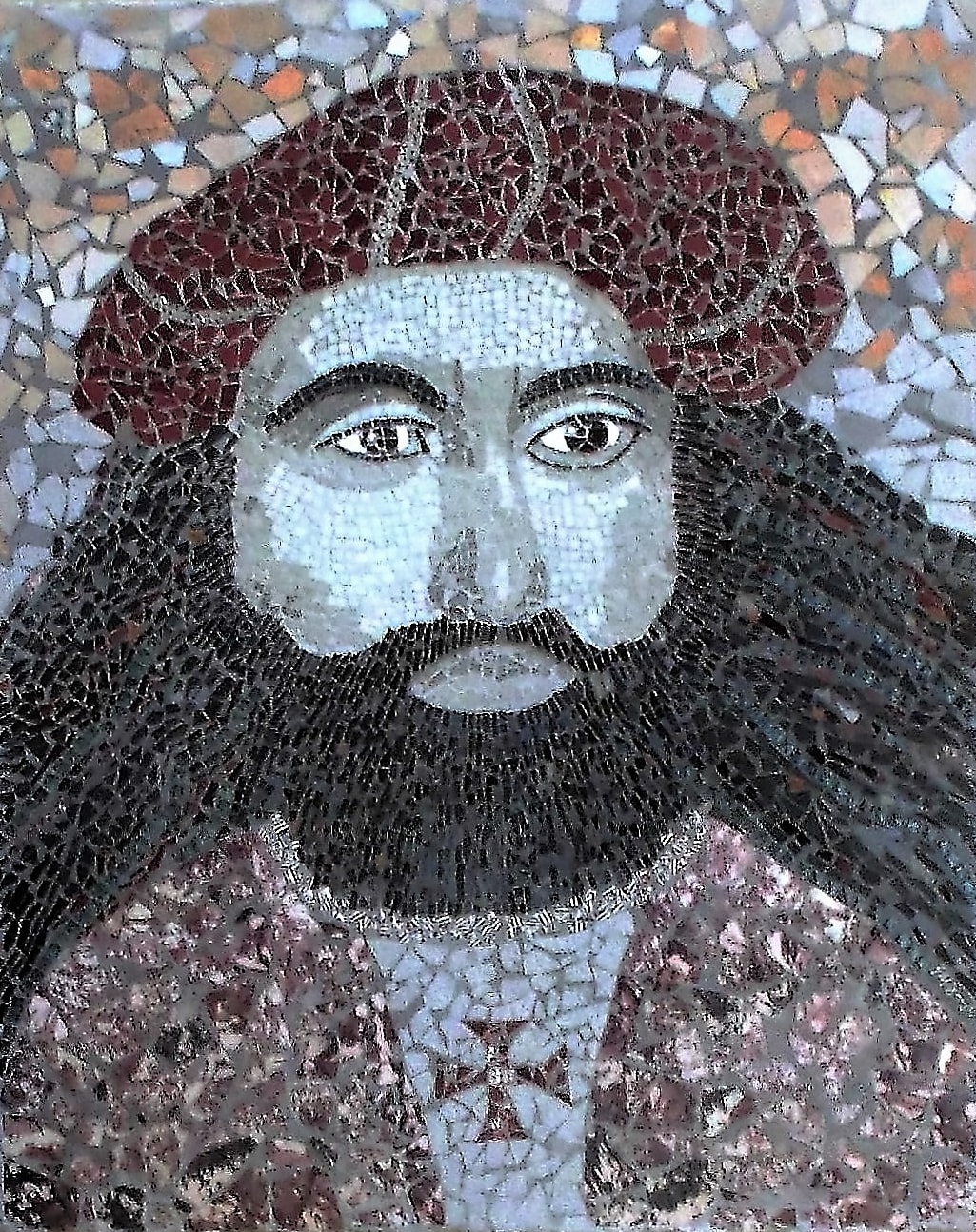 Mosaic portrait of Vasco da Gama by Mosaics Lab