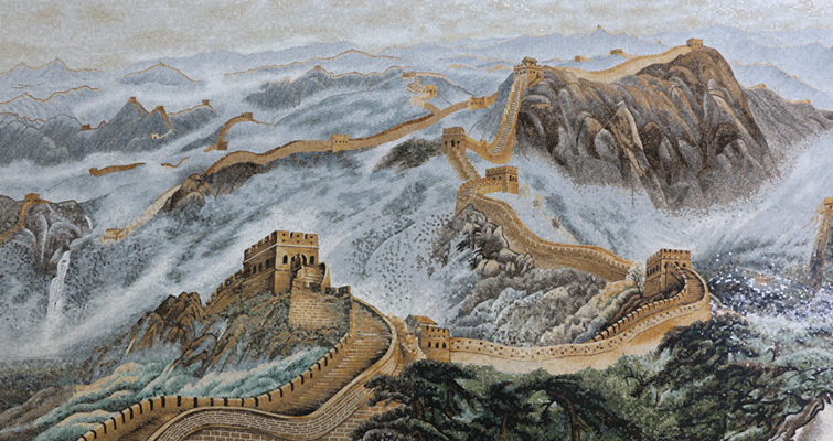 Stunning mosaic scenery art by mosaics lab