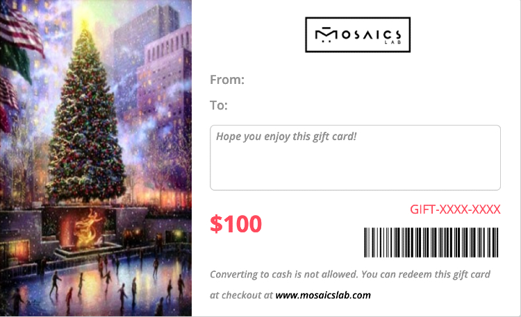 Mosaics Lab Gift Cards are an amazing gift that keeps on giving.