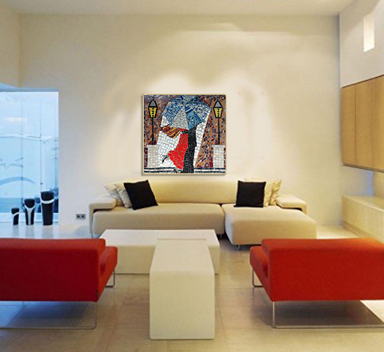 Handmade Mosaic design provided by Mosaics Lab