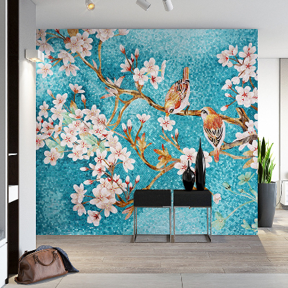 Beautiful mosaic mural by mosaics lab