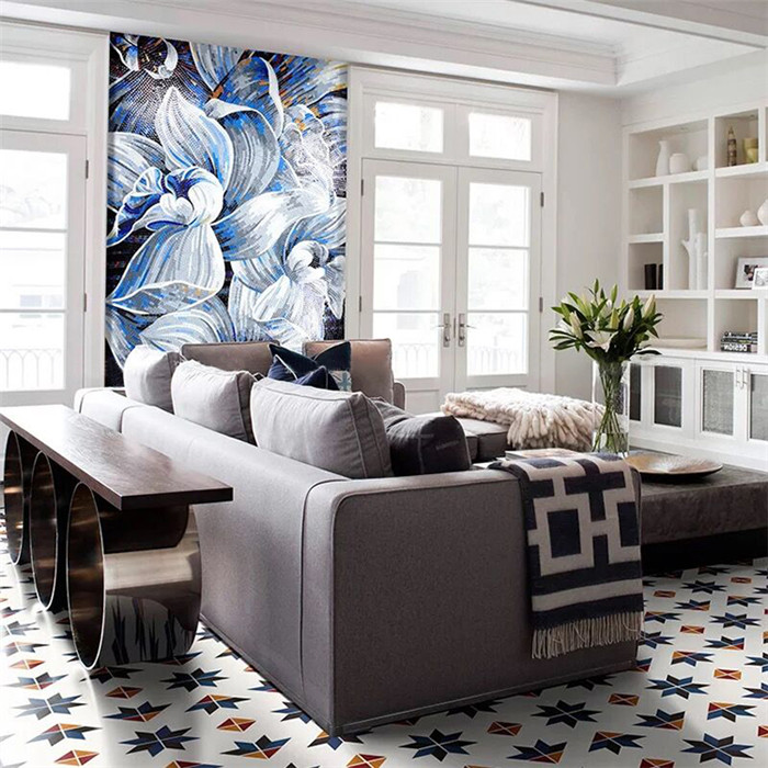 Gorgeous Flower Mosaic Design by Mosaics Lab