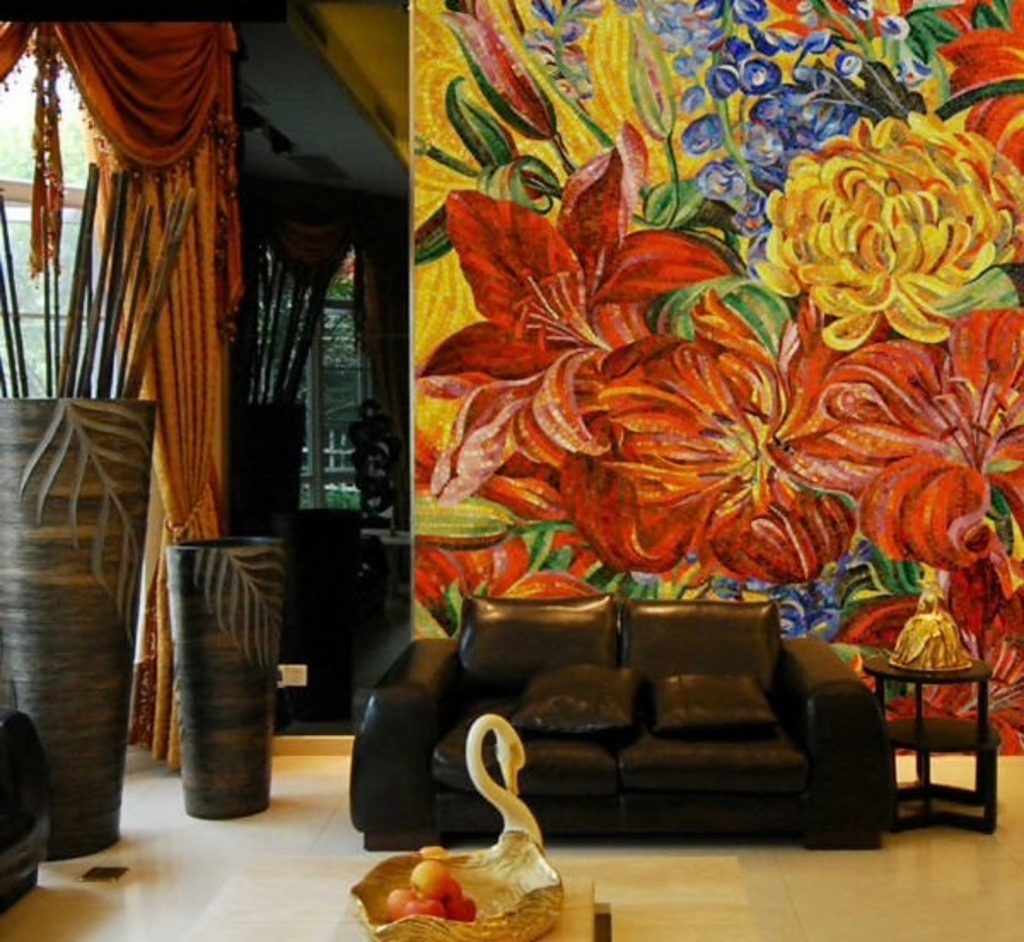 Stunning mosaic mural by Mosaics Lab