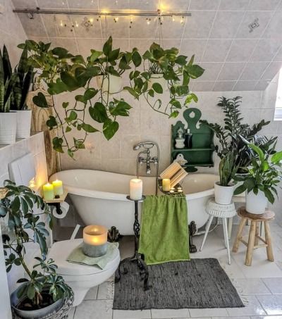 Nature inspired bathroom interiors
